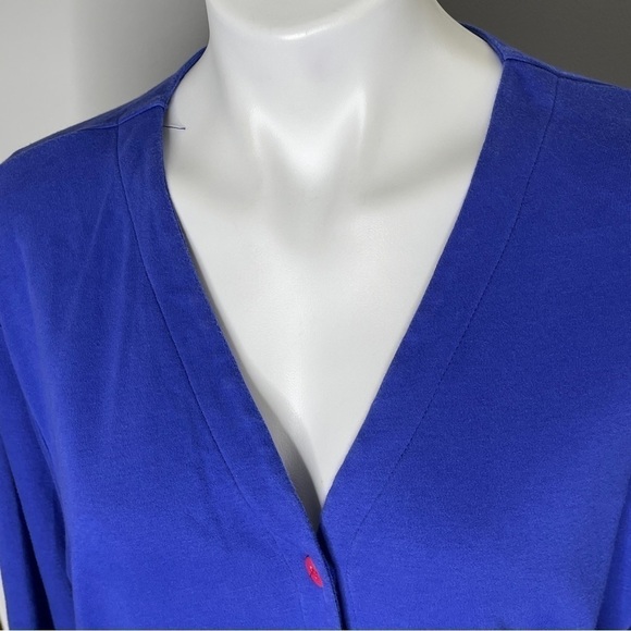 Bobbie C button down cardigan Santa Christmas sweater large - Picture 4 of 7